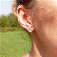 Vicenza - Piazzetta Palladio 2 - Orecchini Salvini Donna I Segni in Oro bianco Diamante 0.138 Ct 20071363 - 20071363